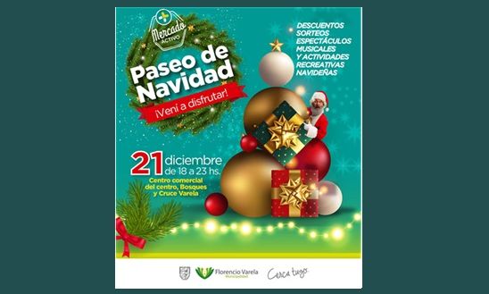 Jueves 21 de diciembre - Paseo de Navidad varelense: descuentos y promociones